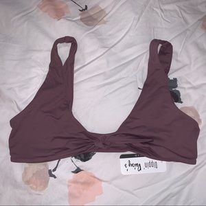 Dippin’ Daisy’s “Muse” seamless tie bikini top